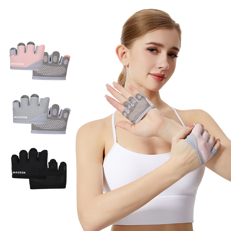 Pilates Yoga &A - Para rękawic fitness bez palców: Rękawice