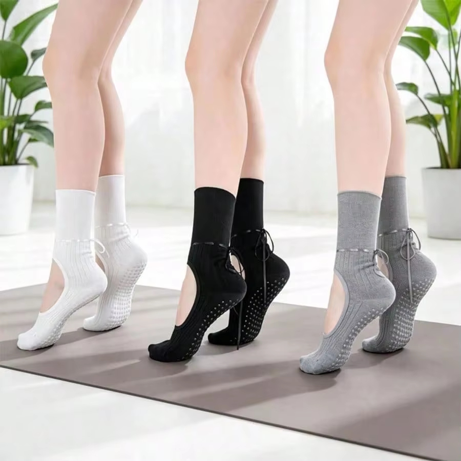 Pilates Yoga Hose - Nowe bawełniane skarpety do jogi z