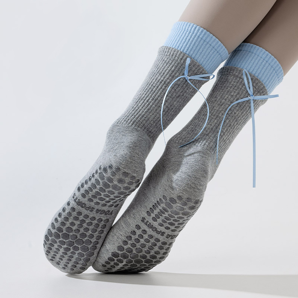 Pilates Yoga Hose - Modne podwójne skarpety do jogi z