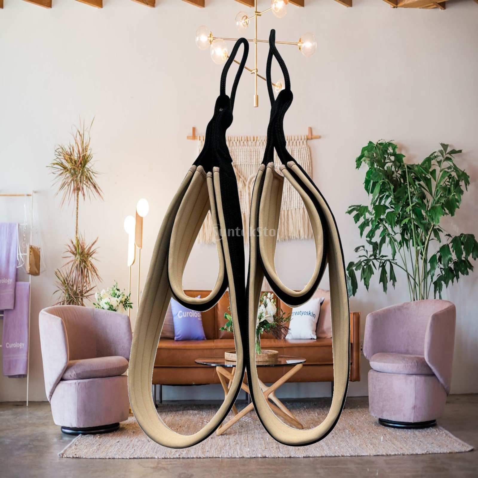 Pilates & Yoga Unleashed Studio - Uchwyt do pilatesu z antypoślizgowym uchwytem,