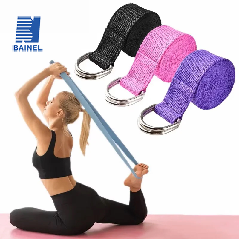 Pilates Yoga Ring Exercises - Pasek do jogi 183*3.8cm, bawełniany pas