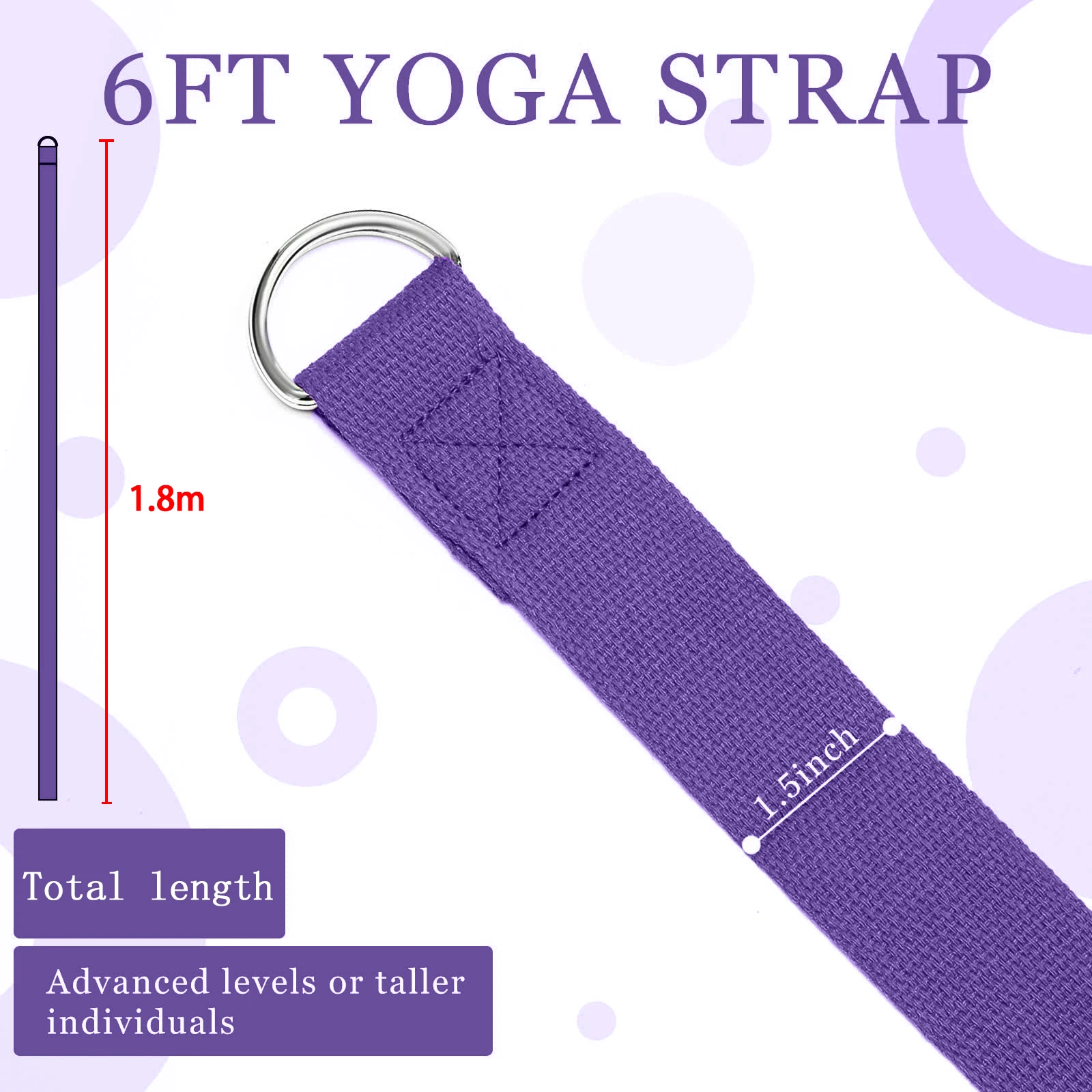Pasek do jogi 183*3.8cm, baweł – Pilates Yoga Ring Exercises recenzja i cena