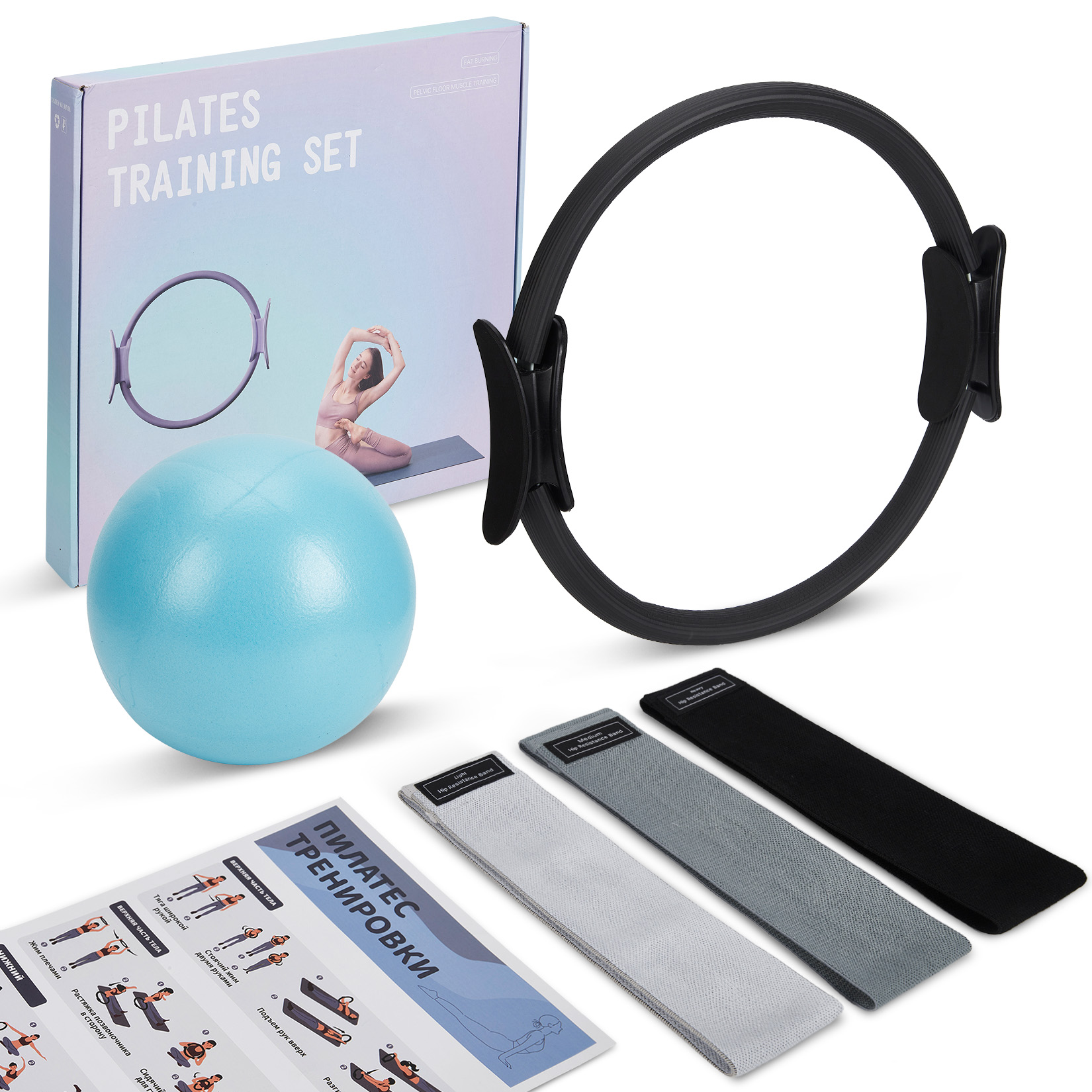 Zestaw do ćwiczeń pilatesu, pi – Pilates Yoga Ring Exercises recenzja i cena