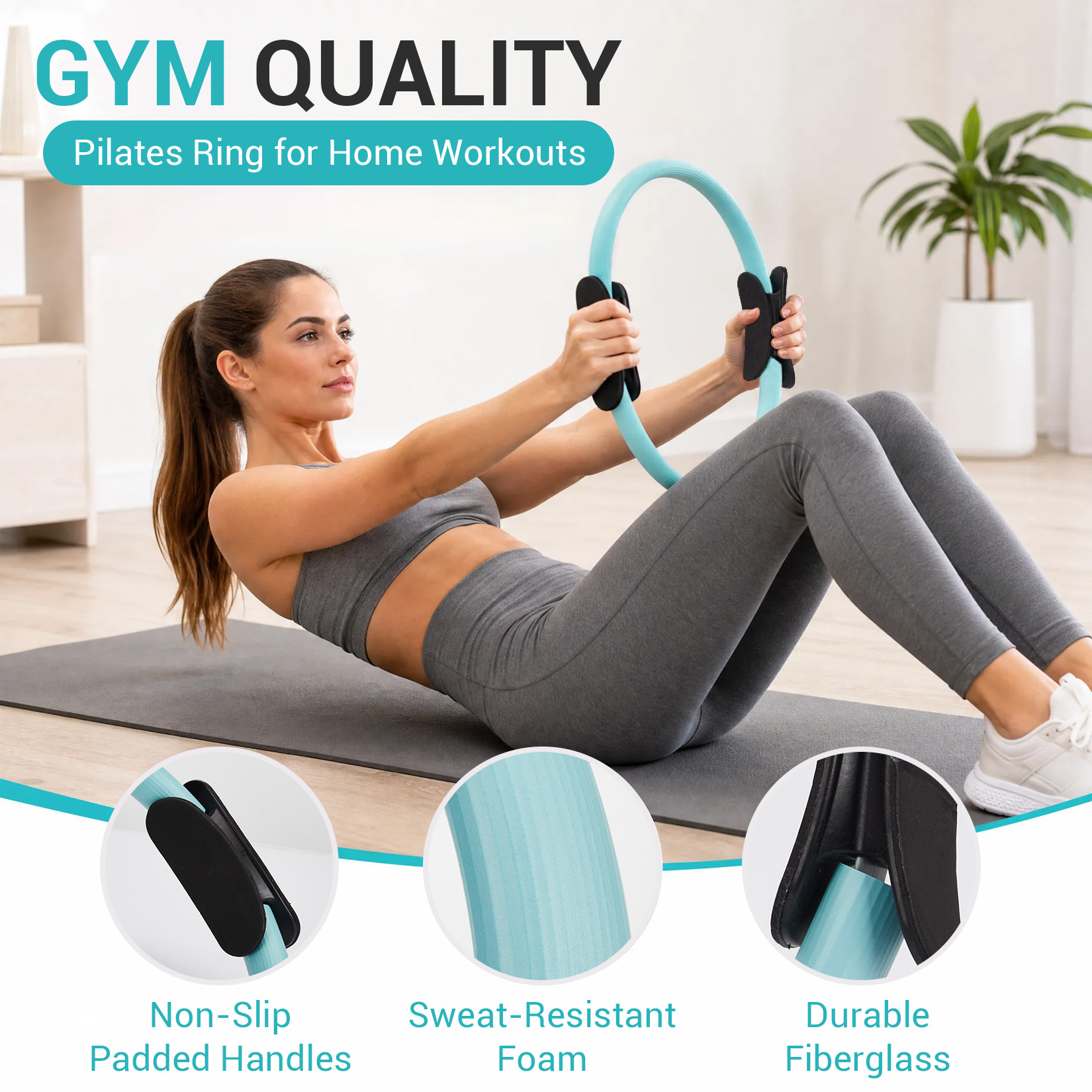 Zestaw do ćwiczeń pilatesu, pi – Pilates Yoga Ring Exercises recenzja i cena
